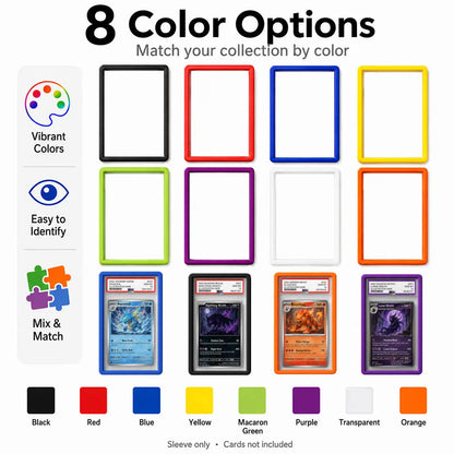 PSA Slab Silicone Protector Sleeve Soft Rubber Cover Anti Scratch Shock Absorbing Case for Graded Trading Cards Collection