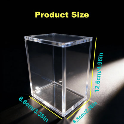 Choose Your Size – 5mm Acrylic Stackable Display Case for Booster Box or Elite Trainer Box (ETB), Clear Magnetic Closure Box for