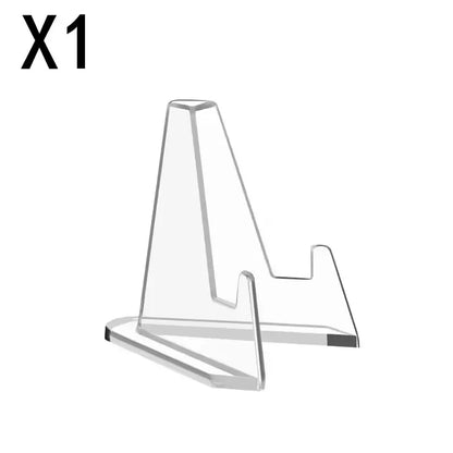 30-1PCS Triangular Card Display Stand Mini Acrylic Idol Photo Picture Holder Stands for Coin Sports Trading Cards Display Racks