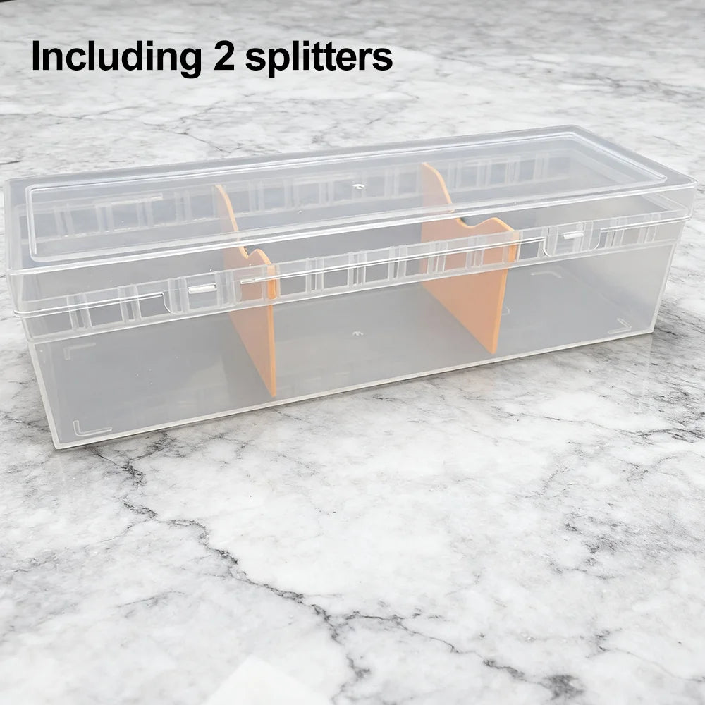 Holds 800+ Trading Card Storage Box for MTG PKM Cards Plastic Large Clear Compartmentalized Organizer Card Case for Sports PTCG