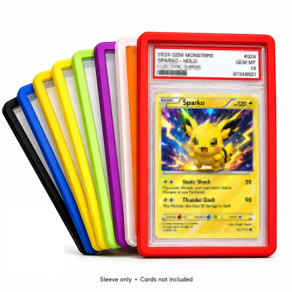 PSA Slab Silicone Protector Sleeve Soft Rubber Cover Anti Scratch Shock Absorbing Case for Graded Trading Cards Collection